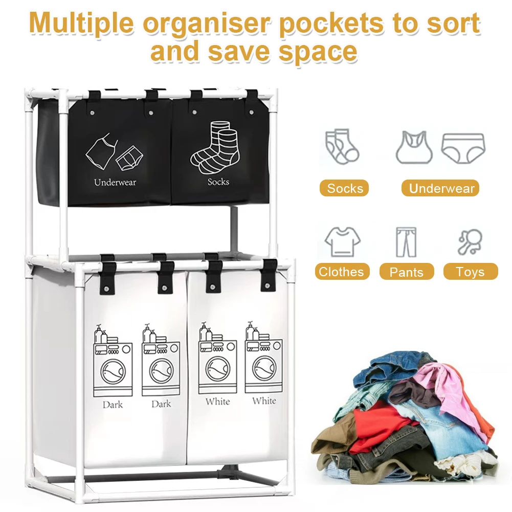 سلة غسيل بثلاث طبقات