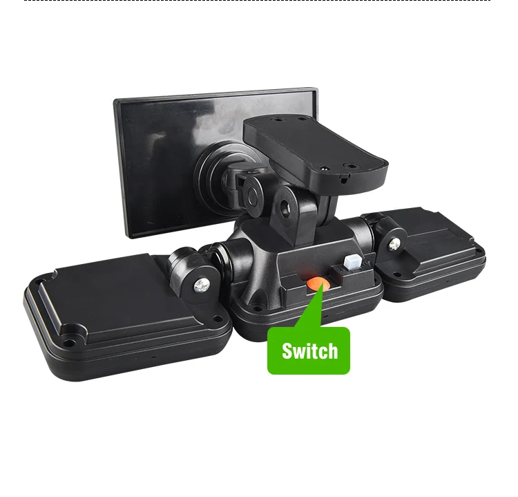 Lampe Solaire Extérieure 3 Têtes avec Détecteur