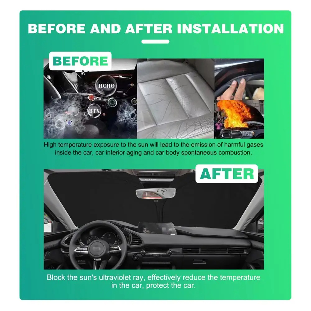 Pare-soleil de voiture pare-soleil avant