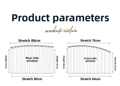 Rideaux de voiture intégrés