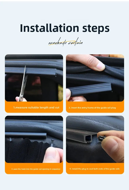 Rideaux de voiture intégrés