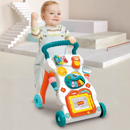 Trotteur d'activités multifonctionnel Déambulateur polyvalent 3 en 1