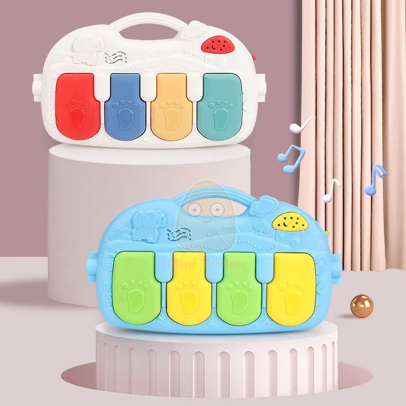 Support musical pour bébé avec clavier de piano