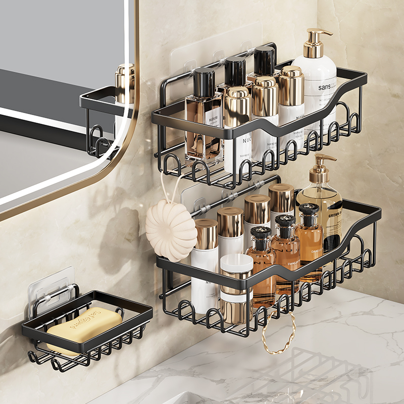 Ensemble d'étagères de rangement de salle de bain, 5 pièces de Rangement