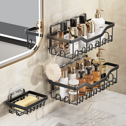 Ensemble d'étagères de rangement de salle de bain, 5 pièces de Rangement